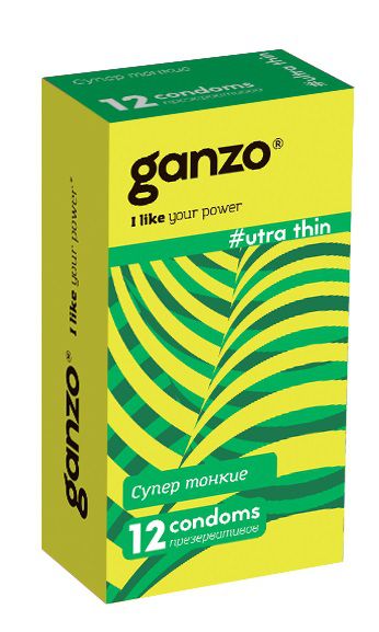 Ультратонкие презервативы Ganzo Ultra thin - 12 шт. - Ganzo - купить с доставкой в Сыктывкаре