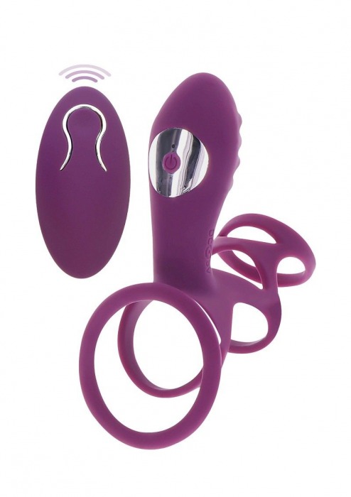Фиолетовая эрекционная вибронасадка Halo Halo C-Ring Sleeve - Toy Joy - в Сыктывкаре купить с доставкой