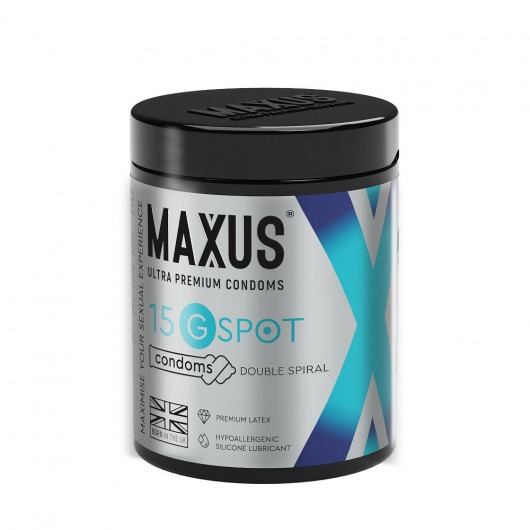 Гладкие презервативы Maxus G spot с двойной спиралью - 15 шт. - Maxus - купить с доставкой в Сыктывкаре