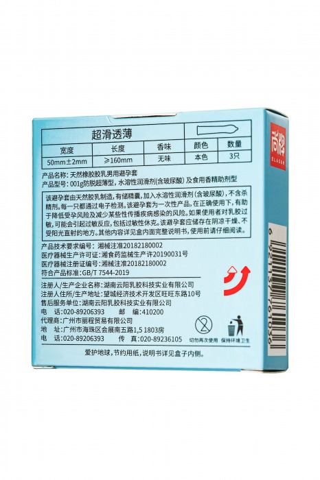 Ультратонкие презервативы Elasun Ultra-thin and Smooth - 3 шт. - Elasun - купить с доставкой в Сыктывкаре