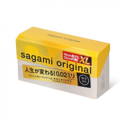 Презервативы увеличенного размера Sagami Original 0.02 XL-size - 12 шт. - Sagami - купить с доставкой в Сыктывкаре