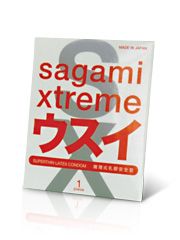 Ультратонкий презерватив Sagami Xtreme SUPERTHIN - 1 шт. - Sagami - купить с доставкой в Сыктывкаре