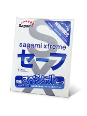 Презерватив Sagami Xtreme Ultrasafe с двойным количеством смазки - 1 шт. - Sagami - купить с доставкой в Сыктывкаре