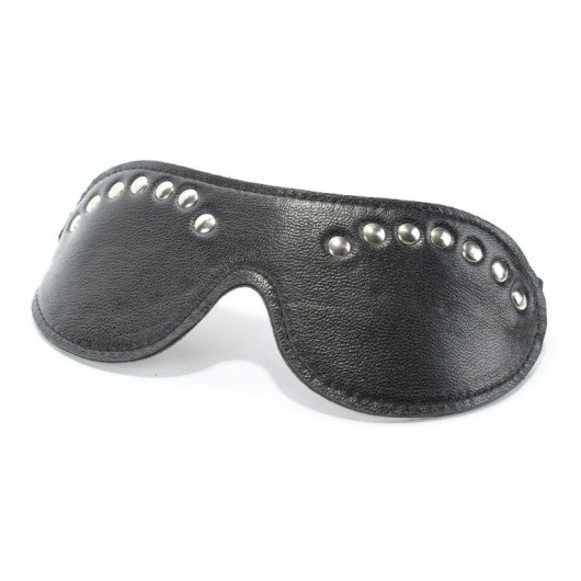 Коричневая маска с декором - БДСМ Арсенал - купить с доставкой в Сыктывкаре