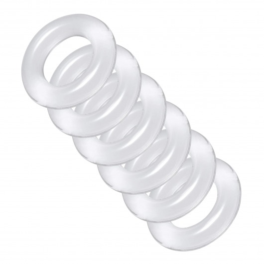 Комплект из 6 прозрачных эрекционных колец Ring Master Custom Ball Stretcher Kit - XR Brands - в Сыктывкаре купить с доставкой