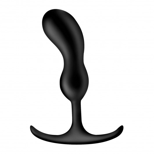Черный массажер простаты с утяжелителями Premium Silicone Weighted Prostate Plug Medium - 16,3 см. - XR Brands - в Сыктывкаре купить с доставкой