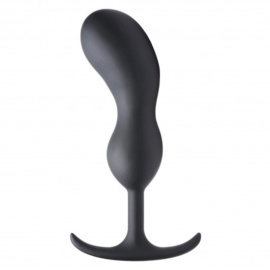 Черный массажер простаты с утяжелителями Premium Silicone Weighted Prostate Plug XL - 20,8 см. - XR Brands - в Сыктывкаре купить с доставкой