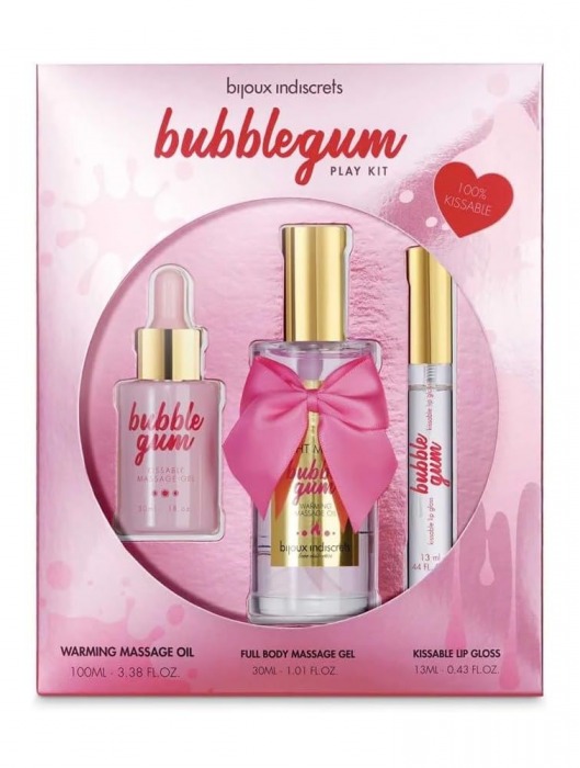 Набор средств для массажа и ласк Bubblegum Play Kit - Bijoux Indiscrets - купить с доставкой в Сыктывкаре