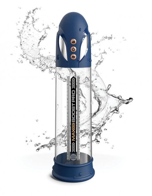 Синяя вакуумная автоматическая помпа Max Boost Pro Flow - Pipedream - в Сыктывкаре купить с доставкой