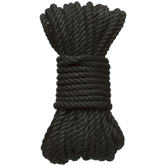 Черная верёвка для связывания и фиксации Bind Tie - 9,14 м. - Doc Johnson - купить с доставкой в Сыктывкаре