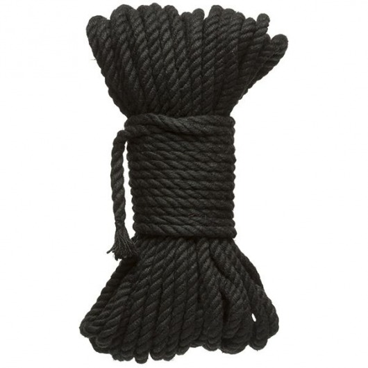 Черная верёвка для связывания и фиксации Bind Tie - 15,24 м. - Doc Johnson - купить с доставкой в Сыктывкаре