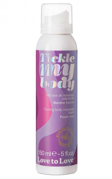 Массажная хрустящая пенка Tickle My Body Fresh Mint с ароматом мяты - 150 мл. - Love to Love - купить с доставкой в Сыктывкаре
