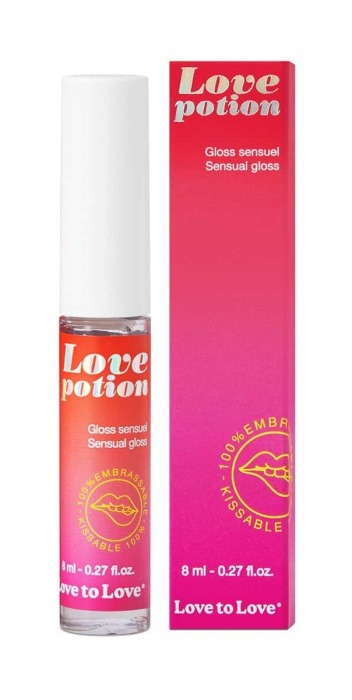 Возбуждающий блеск для губ Love Potion - 8 мл. - Love to Love - купить с доставкой в Сыктывкаре