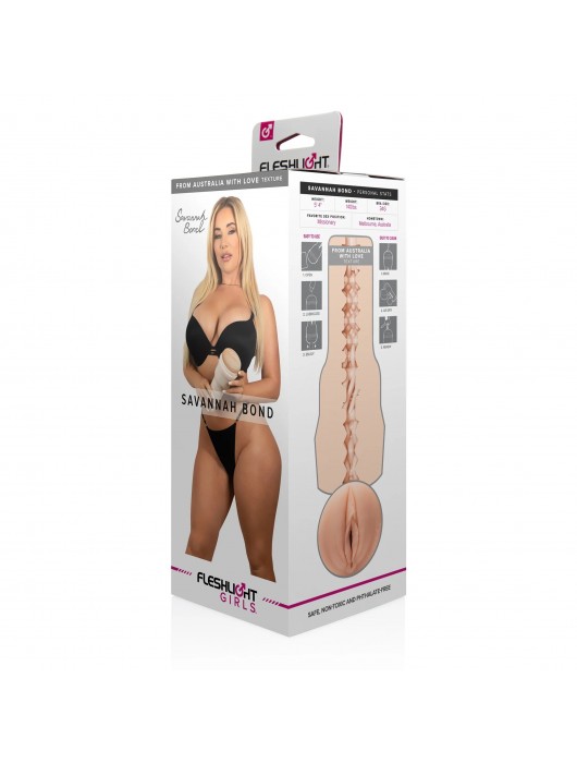 Мастурбатор-вагина Fleshlight Girls - Savannah Bond From Australia With Love - Fleshlight - в Сыктывкаре купить с доставкой