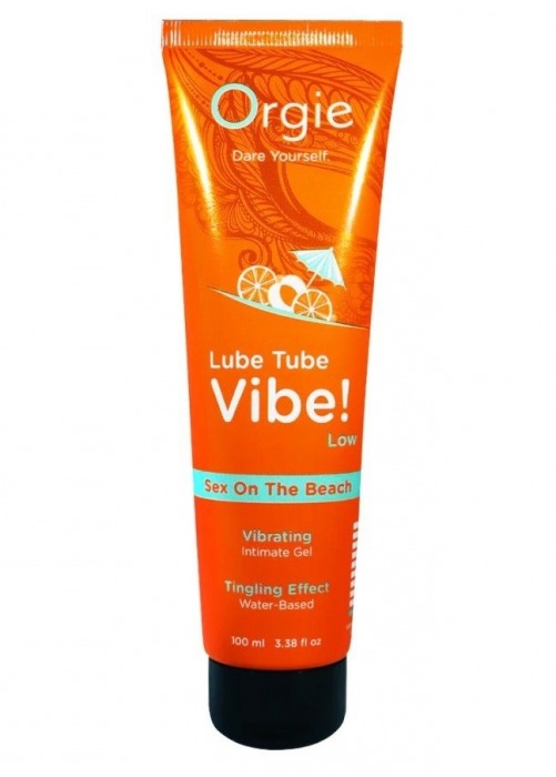 Гель с эффектом вибрации Lube Tube Vibe Low Sex On The Beach - 100 мл. - ORGIE - купить с доставкой в Сыктывкаре