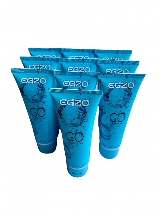 Набор из 10 пролонгирующих лубрикантов на водной основе Egzo Go (по 50 мл.) - EGZO - купить с доставкой в Сыктывкаре