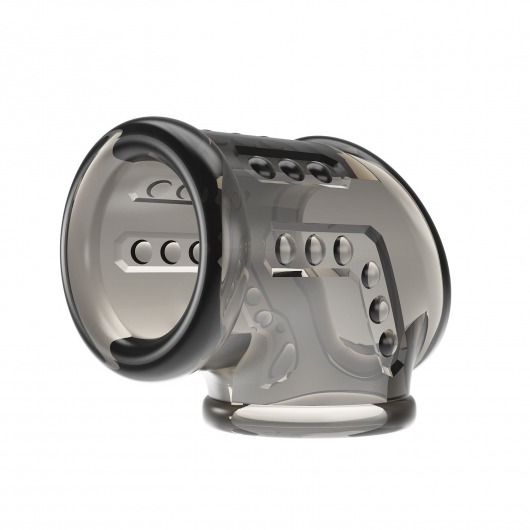 Дымчатая насадка на пенис и мошонку - Baile - в Сыктывкаре купить с доставкой