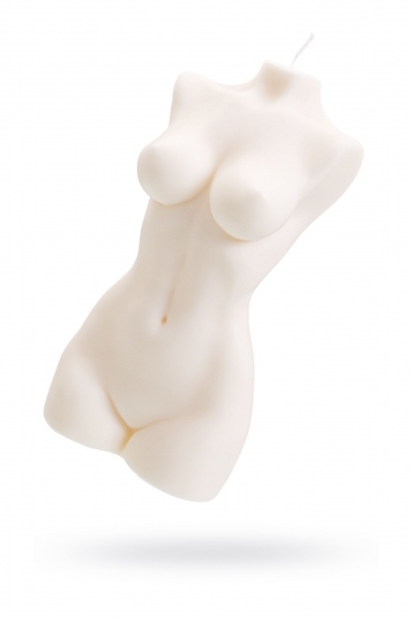 Белая интерьерная свеча в форме женского торса - 850 гр. - Pecado - купить с доставкой в Сыктывкаре