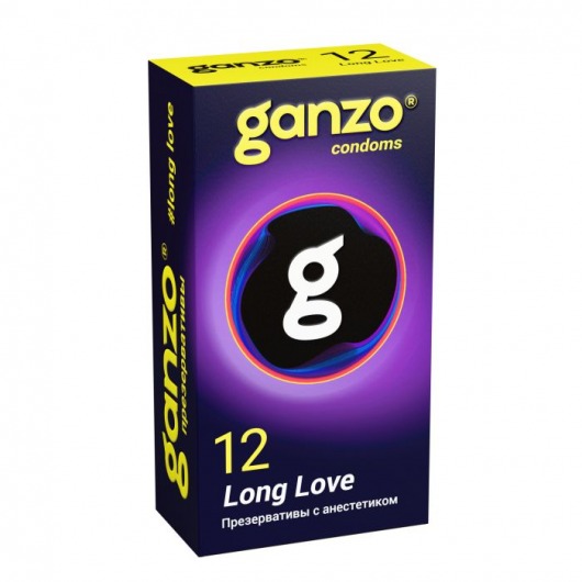 Презервативы с анестетиком для продления удовольствия Ganzo Long Love - 12 шт. - Ganzo - купить с доставкой в Сыктывкаре
