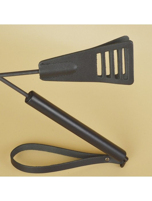 Черный кожаный стек «Сириус» - 60 см. - Sitabella - купить с доставкой в Сыктывкаре