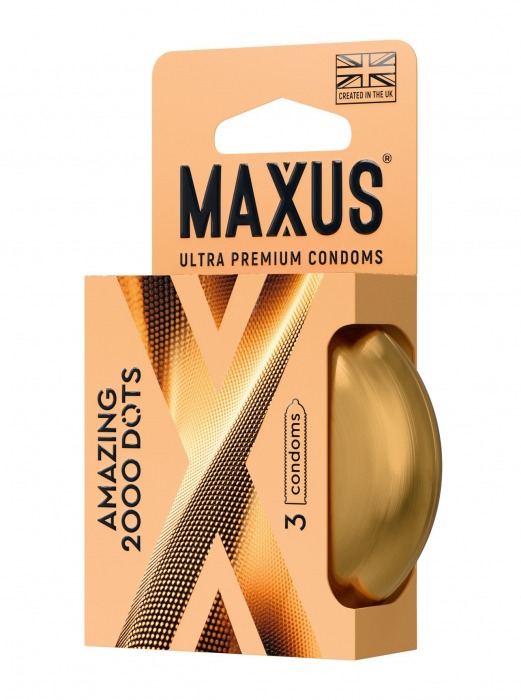Точечные презервативы MAXUS 2000 Amazing Dots с железным кейсом - 3 шт. - Maxus - купить с доставкой в Сыктывкаре