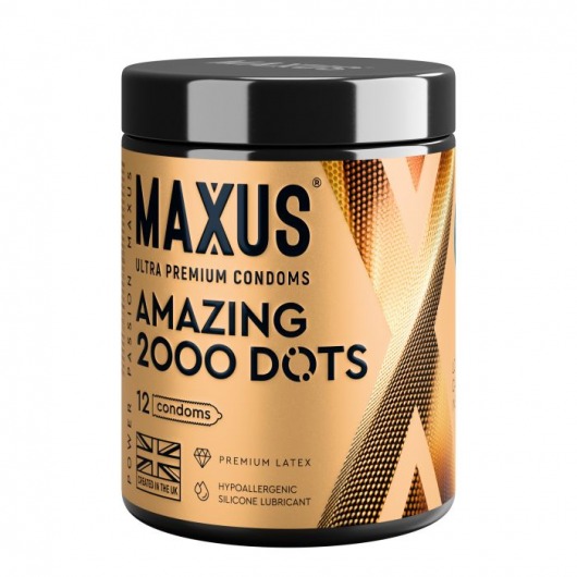 Точечные презервативы MAXUS 2000 Amazing Dots с железным кейсом - 12 шт. - Maxus - купить с доставкой в Сыктывкаре