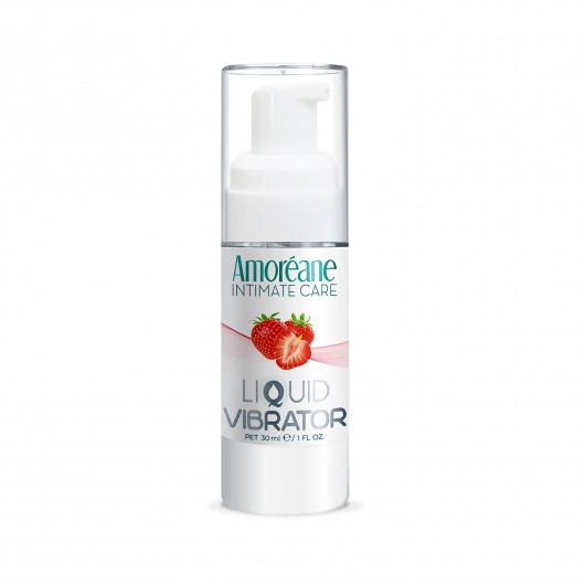 Жидкий вибратор со вкусом клубники Amoreane Strawberry - 30 мл. - Amoreane - купить с доставкой в Сыктывкаре
