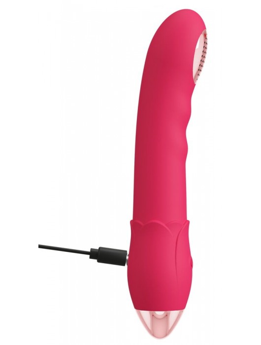 Малиновая насадка на душ с вибрацией Showers to orgasm - 20,1 см. - Orion - купить с доставкой в Сыктывкаре