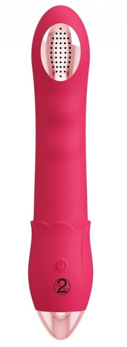 Малиновая насадка на душ с вибрацией Showers to orgasm - 20,1 см. - Orion - купить с доставкой в Сыктывкаре