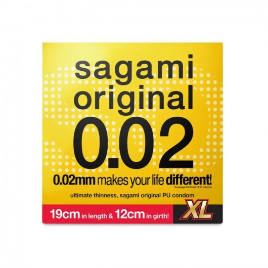 Презерватив увеличенного размера Sagami Original 0.02 XL-size - 1 шт. - Sagami - купить с доставкой в Сыктывкаре