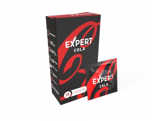 Презервативы с ароматом колы Expert Cola - 15 шт. - Expert - купить с доставкой в Сыктывкаре