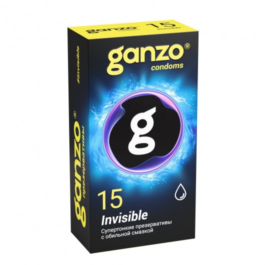 Супертонкие презервативы Ganzo Invisible - 15 шт. - Ganzo - купить с доставкой в Сыктывкаре