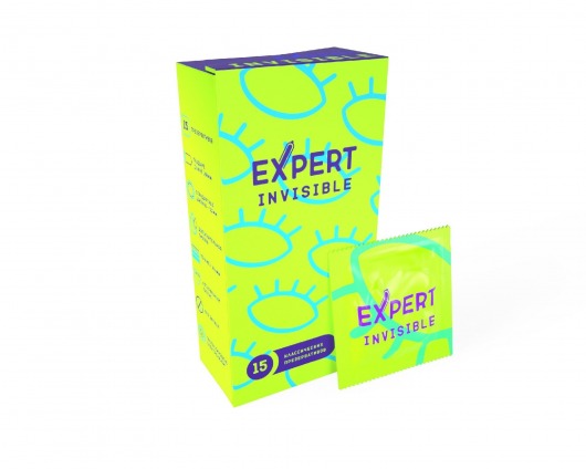 Ультратонкие презервативы Expert Invisible - 15 шт. - Expert - купить с доставкой в Сыктывкаре
