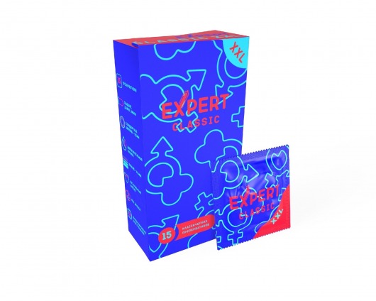 Презервативы увеличенного размера Expert Classic XXL - 15 шт. - Expert - купить с доставкой в Сыктывкаре