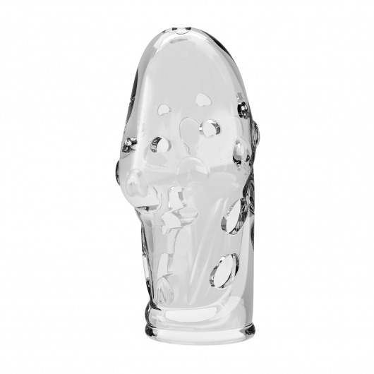 Прозрачная насадка на пенис Booker - 8 см. - Baile - в Сыктывкаре купить с доставкой