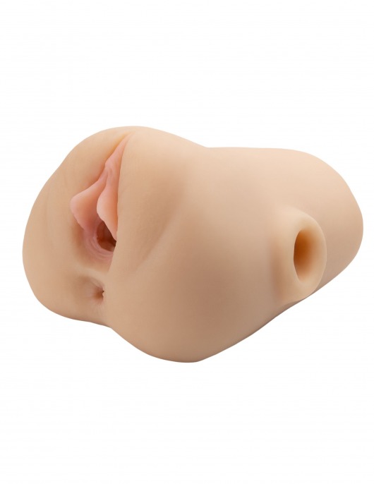 Телесный мастурбатор с вибрацией Double Pounder Vibrating Squeeze Stroker - Pipedream - в Сыктывкаре купить с доставкой