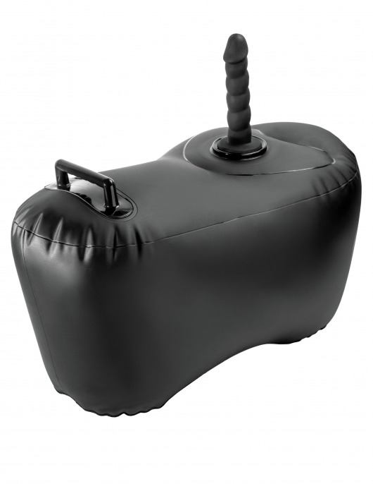 Черное надувное кресло с платформой для фиксации дилдо Body Dock Inflatable Love Seat - Pipedream - купить с доставкой в Сыктывкаре