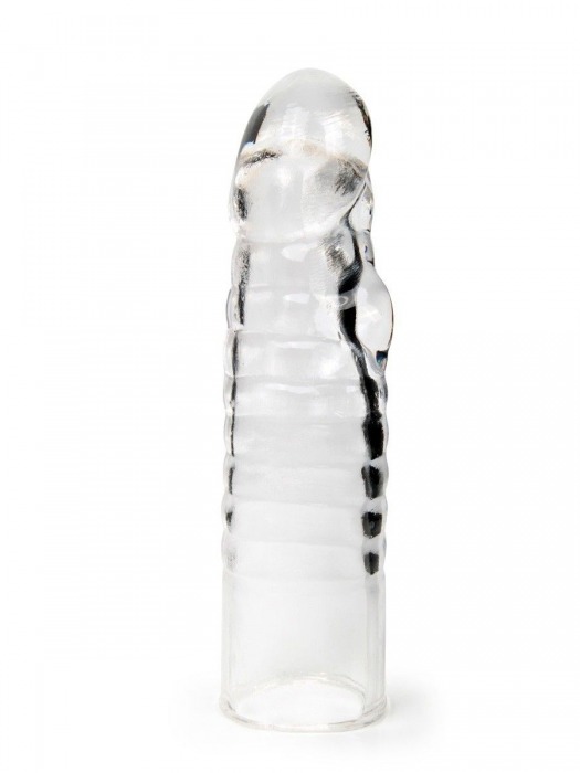 Прозрачная закрытая насадка на член - 15 см. - Sex Expert - в Сыктывкаре купить с доставкой