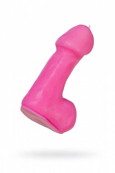 Розовая свеча в форме пениса - 47 гр. - Pecado - купить с доставкой в Сыктывкаре