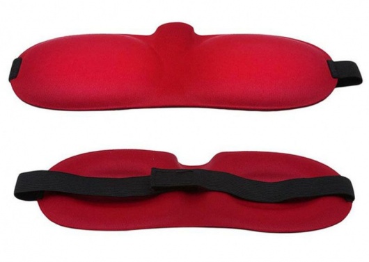 Красная глухая маска на резинке - Sitabella - купить с доставкой в Сыктывкаре