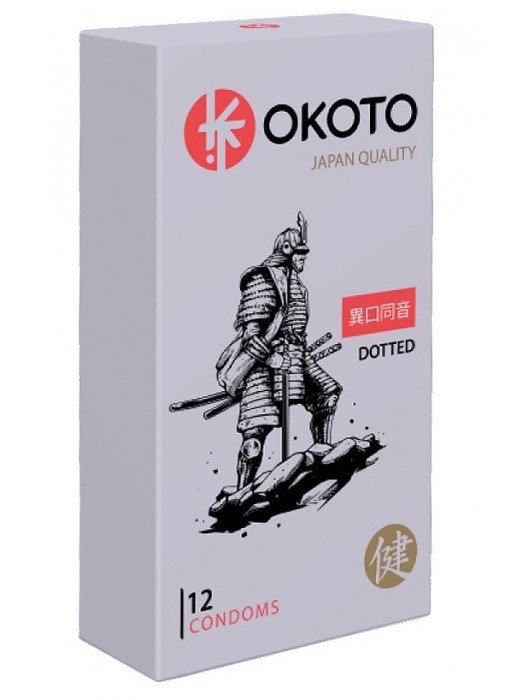 Точечные презервативы OKOTO Dotted - 12 шт. - Sitabella - купить с доставкой в Сыктывкаре