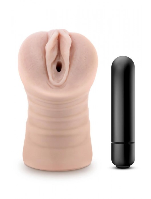Телесный мастурбатор-вагина Ayumi с вибрацией - Blush Novelties - в Сыктывкаре купить с доставкой