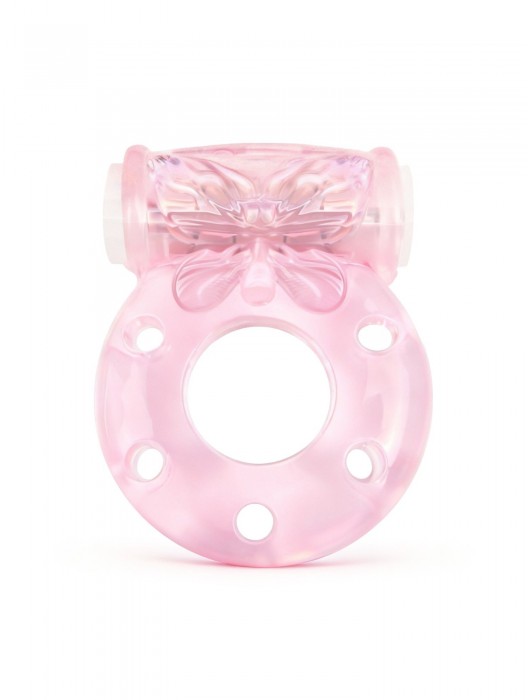 Розовое эрекционное виброкольцо с бабочкой - 1137 - в Сыктывкаре купить с доставкой