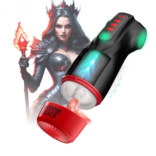 Интерактивный мастурбатор Raven с вакуумом, вибрацией и подсветкой - Shots Media BV - в Сыктывкаре купить с доставкой