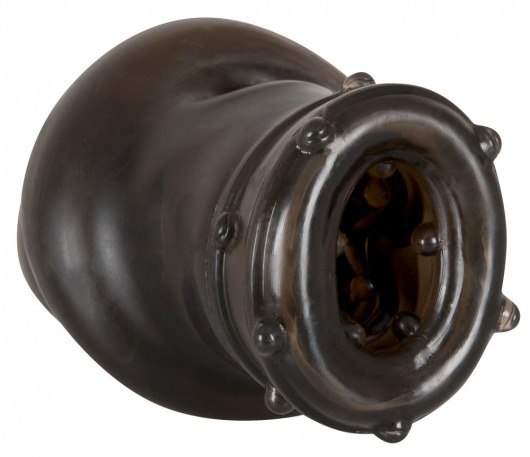 Насадка на пенис Rebel smoke с рёбрышками и отверстием под мошонку - Orion - в Сыктывкаре купить с доставкой