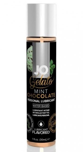 Лубрикант с ароматом мятного шоколада JO GELATO MINT CHOCOLATE - 30 мл. - System JO - купить с доставкой в Сыктывкаре