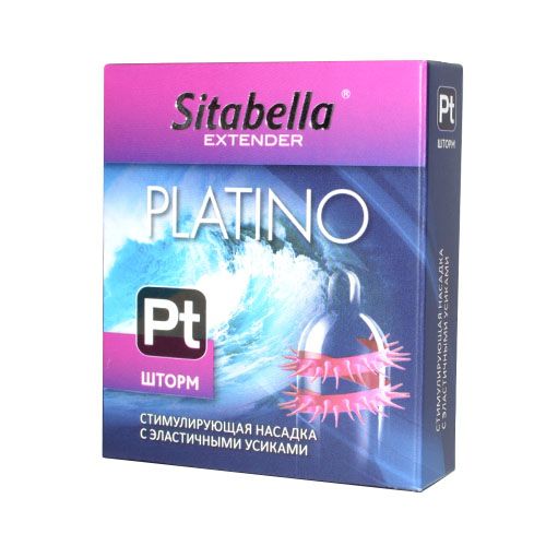 Стимулирующая насадка со спиралью из усиков Platino  Шторм - Sitabella - купить с доставкой в Сыктывкаре