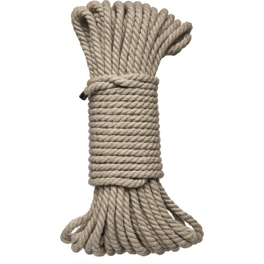 Бондажная пеньковая верёвка Kink Bind   Tie Hemp Bondage Rope 50 Ft - 15 м. - Doc Johnson - купить с доставкой в Сыктывкаре