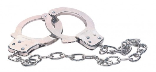 Наручники из металла с длинной цепочкой CHROME HANDCUFFS METAL HANDCUFFS W. KEY - NMC - купить с доставкой в Сыктывкаре