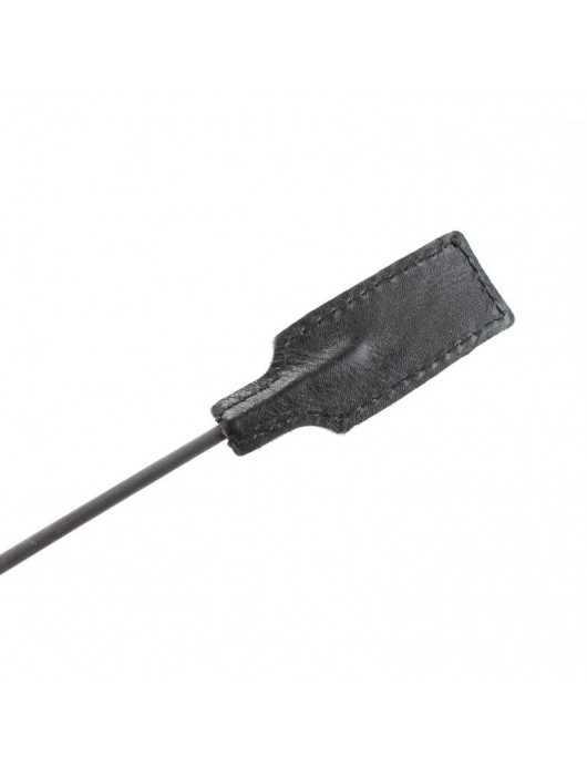 Чёрный профессиональный стек с золотистой рукоятью - 73 см. - БДСМ Арсенал - купить с доставкой в Сыктывкаре